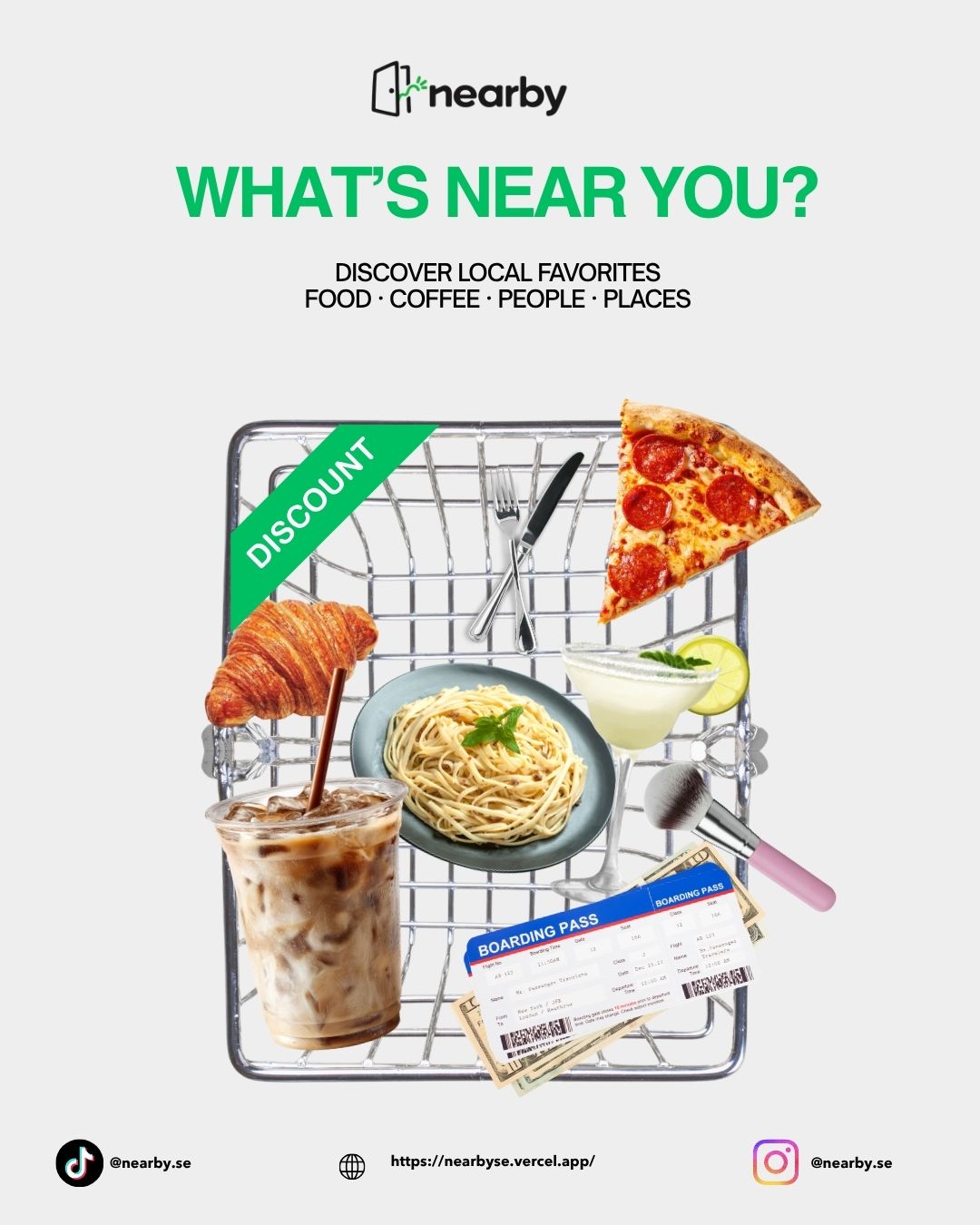 What's nearby you — discover local favourites poster